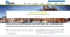 Desktop Screenshot of efab-lille.fr